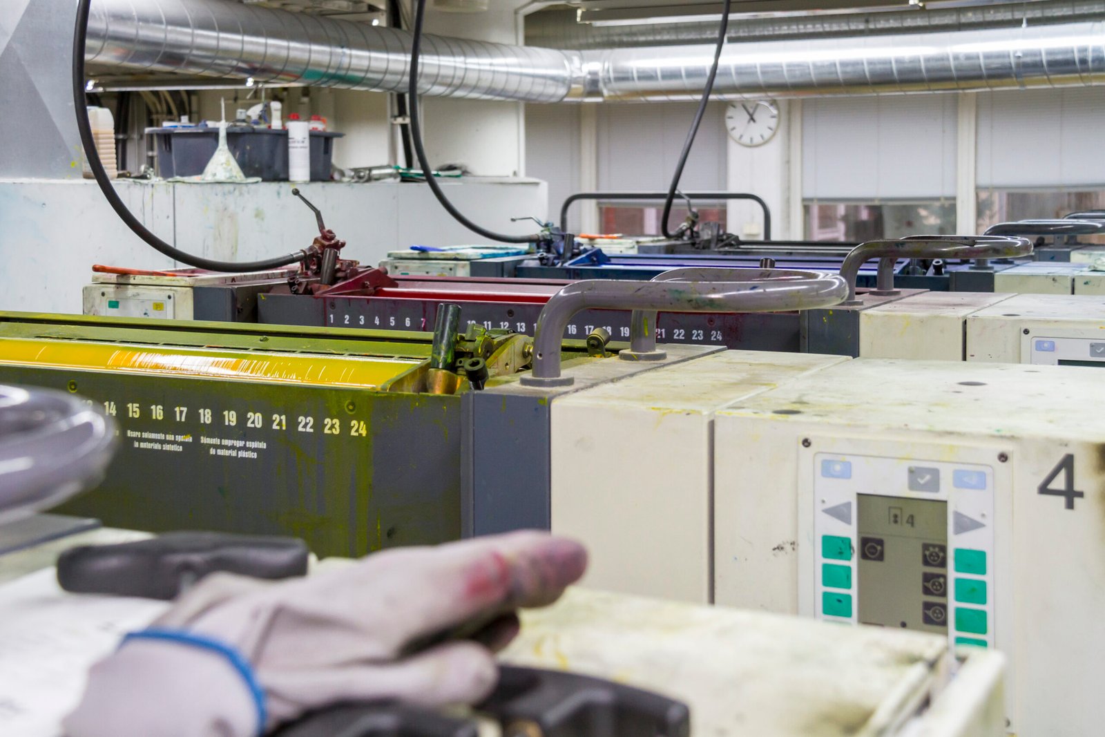 Offset printing press in TOOQ production facility